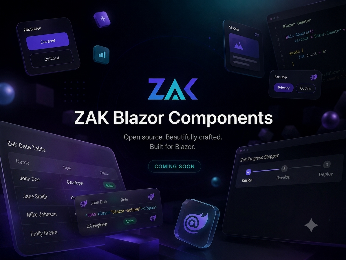 Zak Blazor Components Library